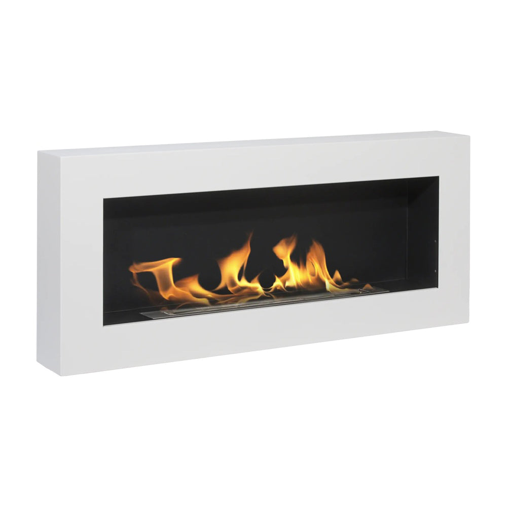 Chimenea de Bioetanol biochimenea de la superficie de Siena Blanco L 90 x P 12 x H40