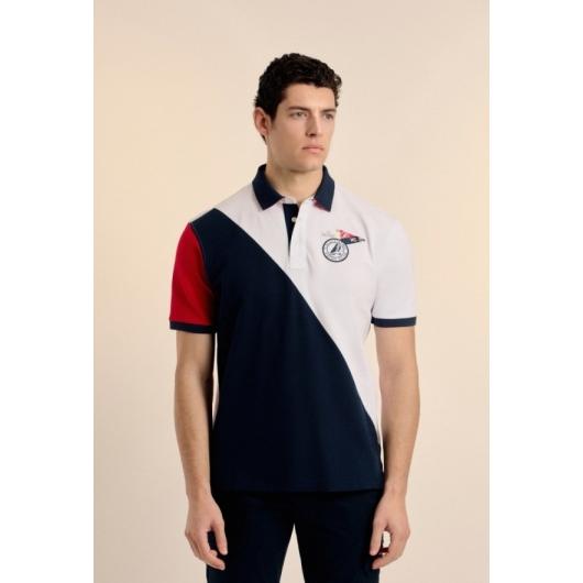 Polo Valecuatro bandera azul marino
