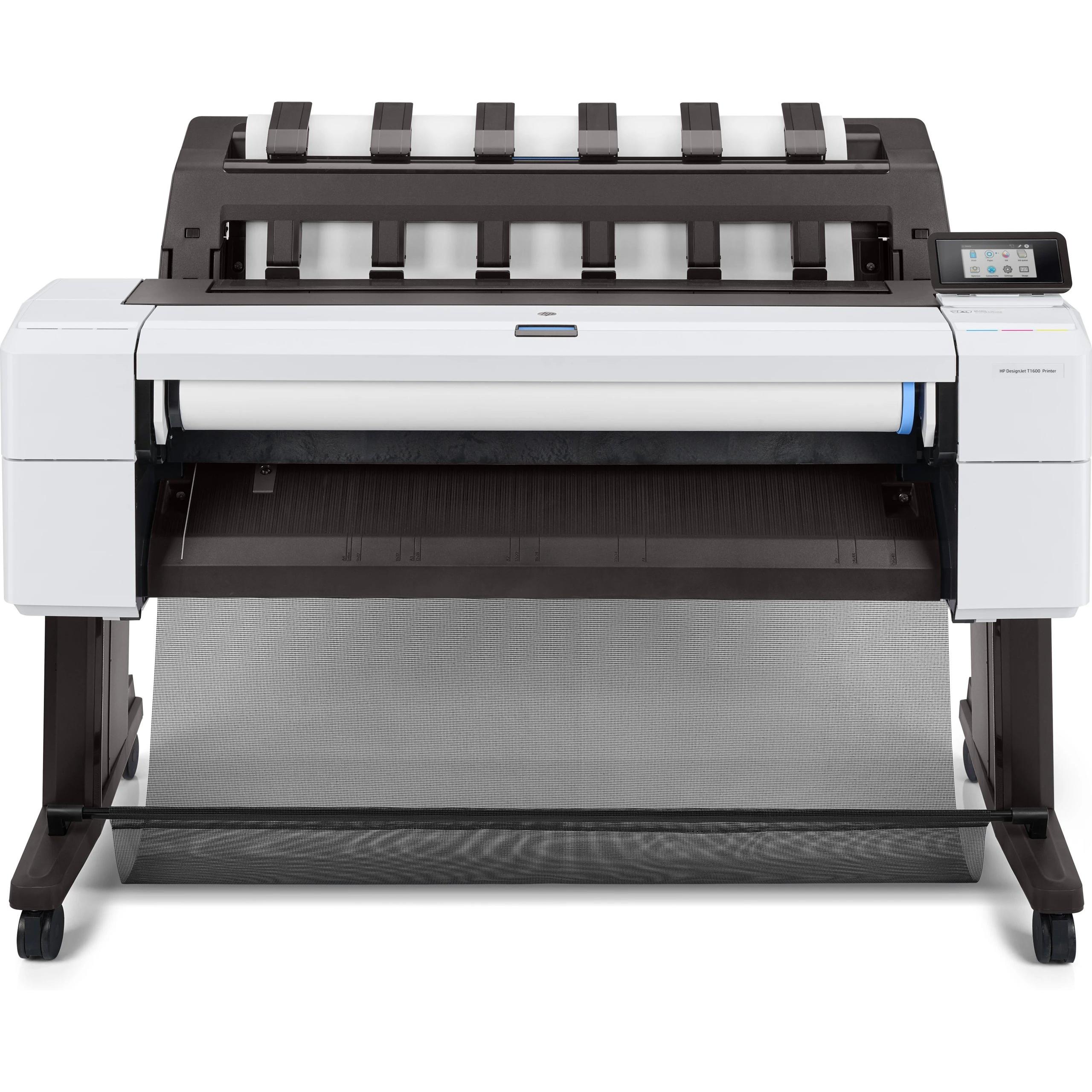 HP - Plóter DesignJet T1600 de 36 pulgadas con tecnología Thermal Inkjet y 6 tintas para planos técnicos y presentaciones gráficas