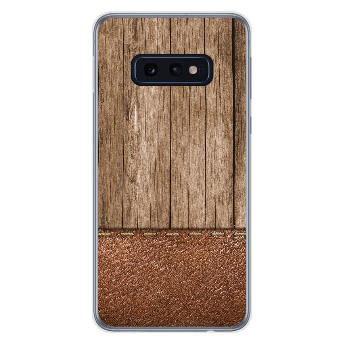 Tumundosmartphone Funda Gel Tpu para Samsung Galaxy S10e diseño Madera 09 Dibujos