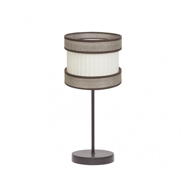 Sobremesa marron/beis modelo Home pequeña 1xe14 FABRILAMP