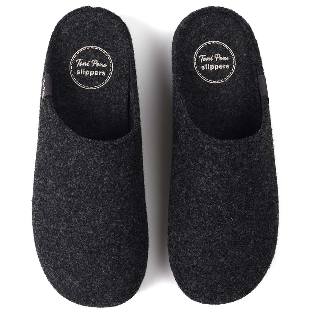 Originales Zapatillas de casa para mujer fabricadas en España de alta calidad Toni Pons Mona-Fr Negro