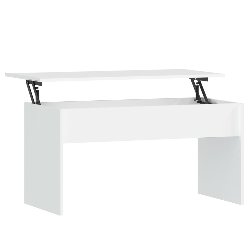 Vidaxl Mesa de Centro Madera Contrachapada Blanco 102x50,5x52,5 Cm