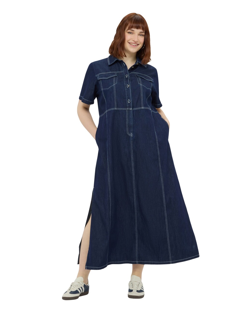 Fiorella Rubino - Vestido camisero de mezclilla