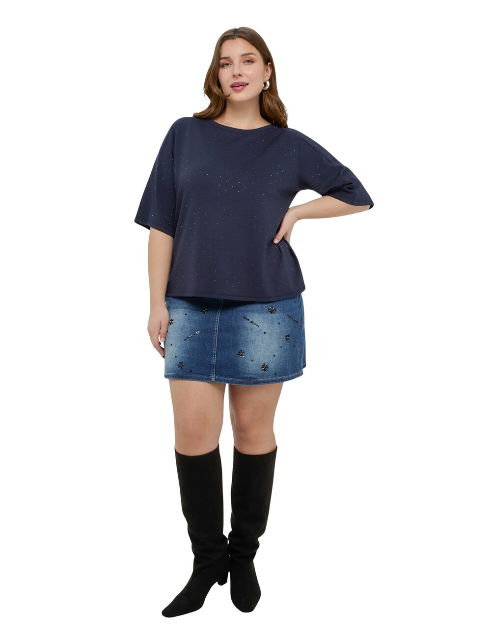 Fiorella Rubino - Sudadera con aplicaciones luminosas