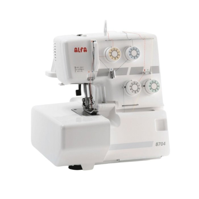 Máquina Remalladora Alfa 8704 - Overlock Profesional con Transporte Diferencial y Control Electrónico de Velocidad