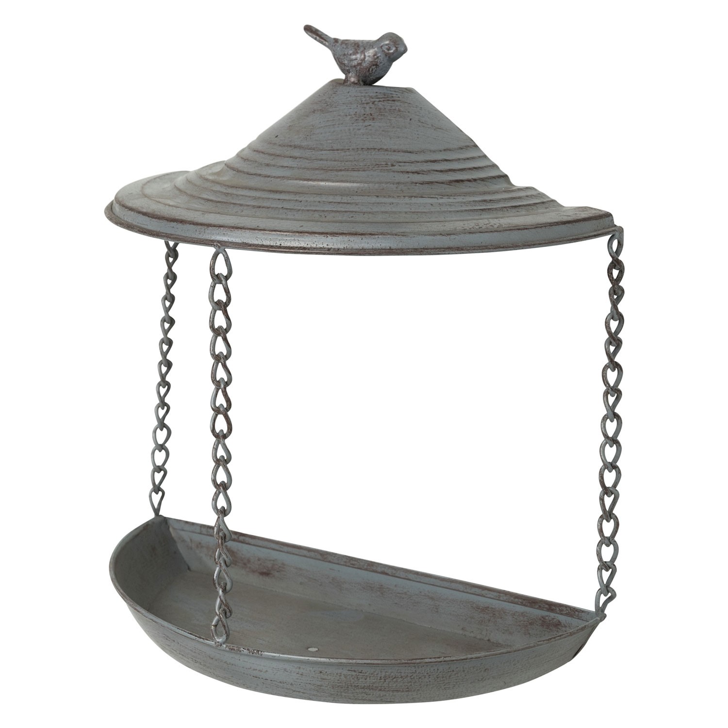 TRIXIE Bebedero gris | Bebedero Pájaros para sujeción a la pared, 400 ml/22 × 25 × 11 cm, gris