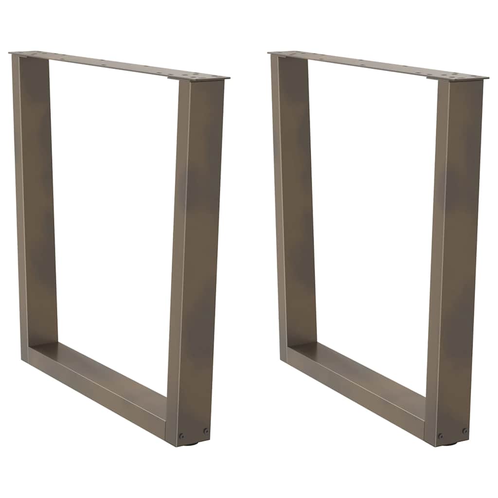 vidaXL Patas para mesa de comedor en forma de V (2 unidades) 90 x (72-73,3) cm, acero