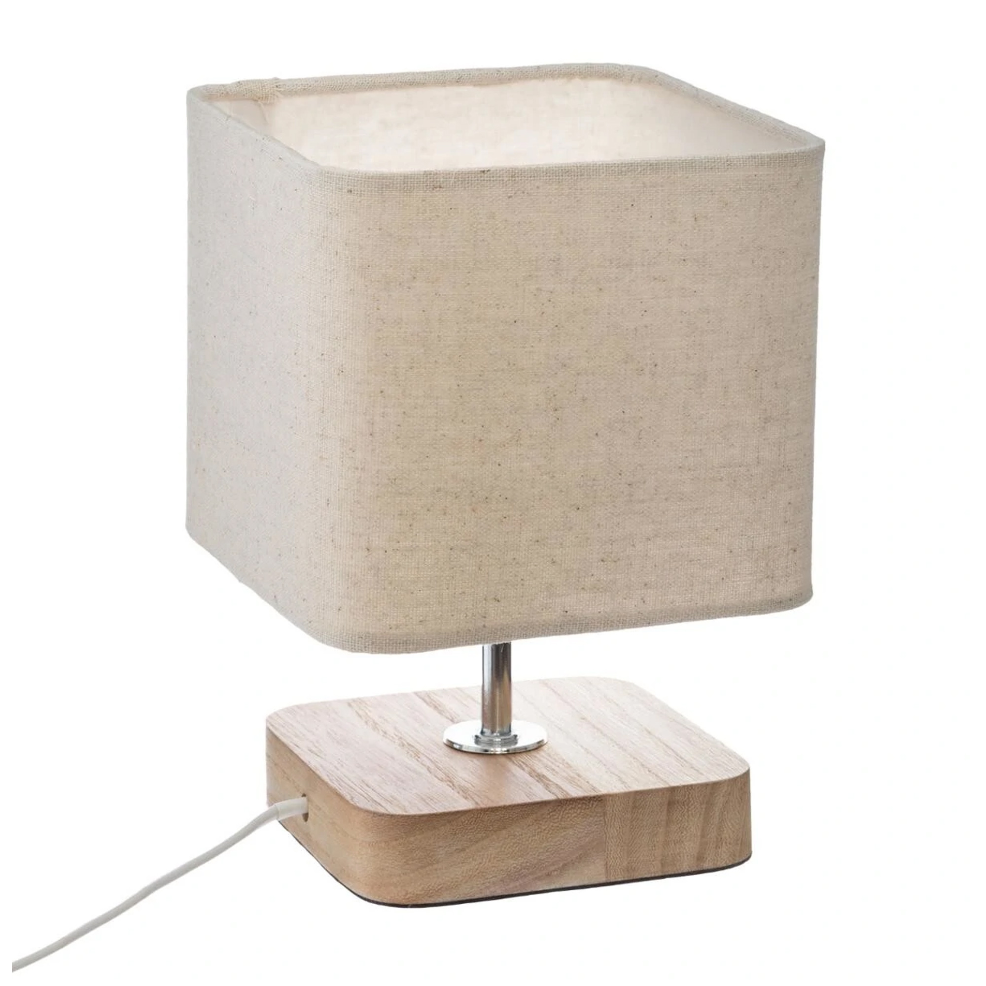 Atmosphera Lámpara de Sobremesa de Madera Marrón 21cm Diseño Espectacular