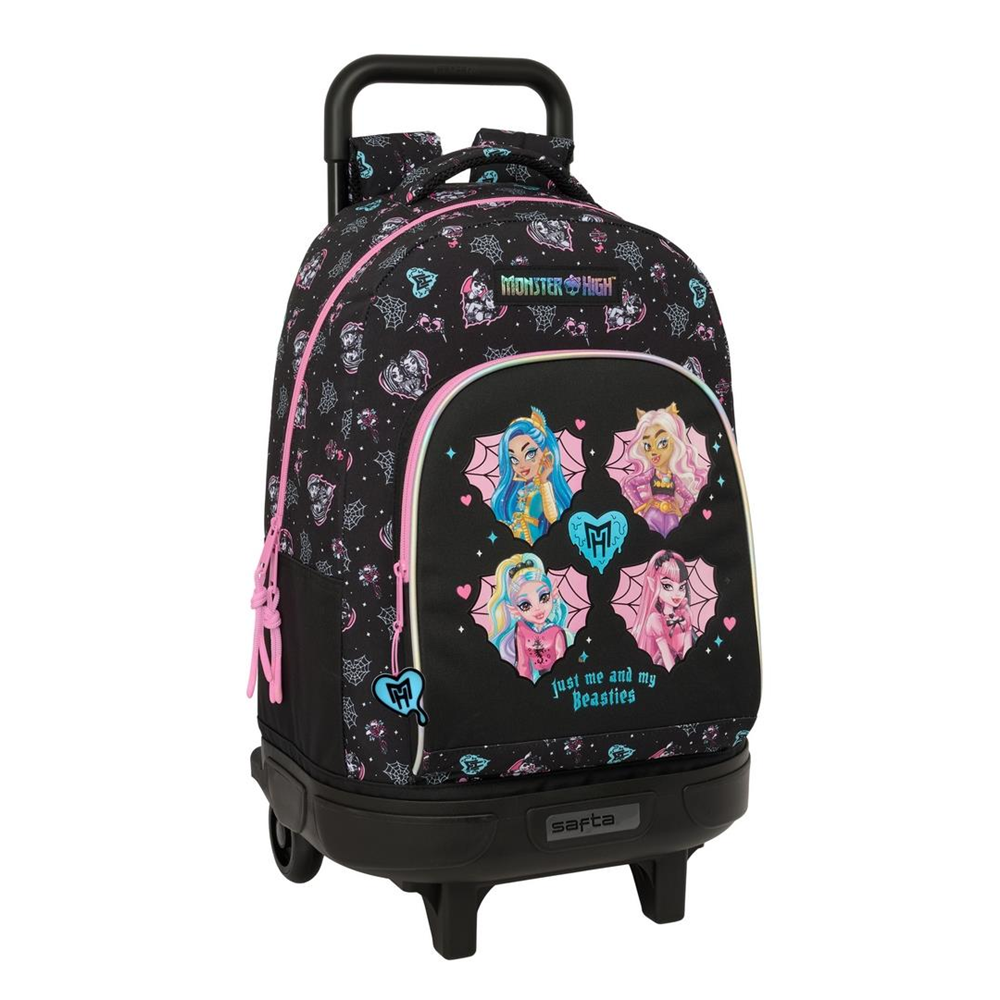 Mochila Gde. C/Ruedas Compact Extraible Monster High 33X45X22Cm (Safta 612698918)