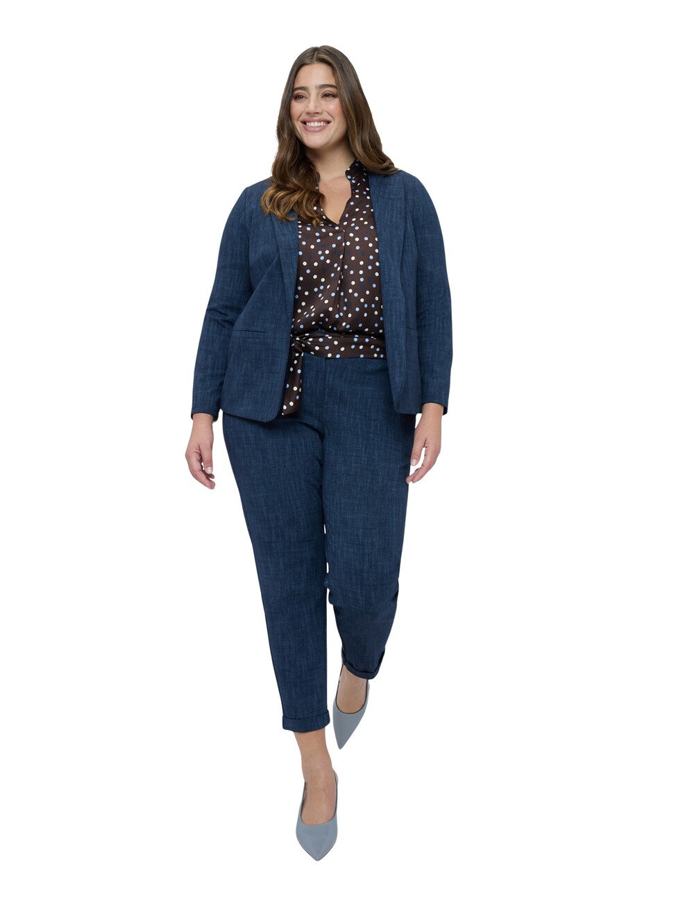 Fiorella Rubino - Pantalones Carrot Fit en Punto Milano