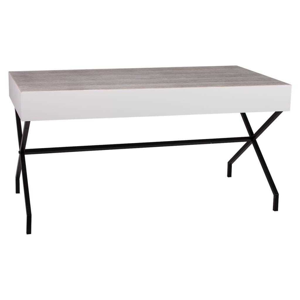 WANDERLUST DECO Mesa de madera y metal 160x80x80h cm de estilo Romántico.Tiene 6 puertas