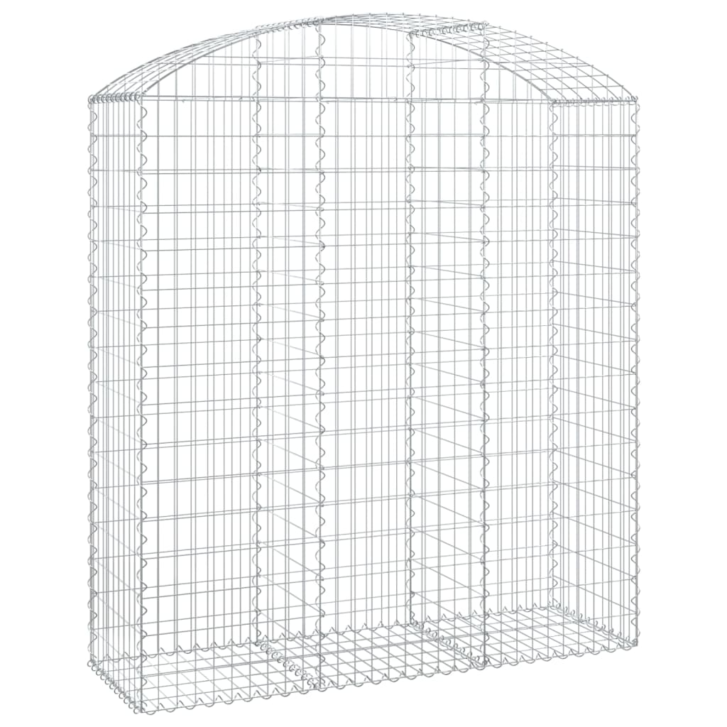 Vidaxl Cesta de Gaviones Arco Hierro Galvanizado (150x30x80/100cm)