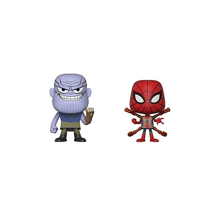 Figura Funko Pop! Vynl Marvel Los Vengadores Thanos y Iron Spider Pack-2 | 30932 - Original - Figuras Miniaturas Coleccionables Para Exhibición - Idea De Regalo - Mercancía Oficial - Juguetes Para Niños