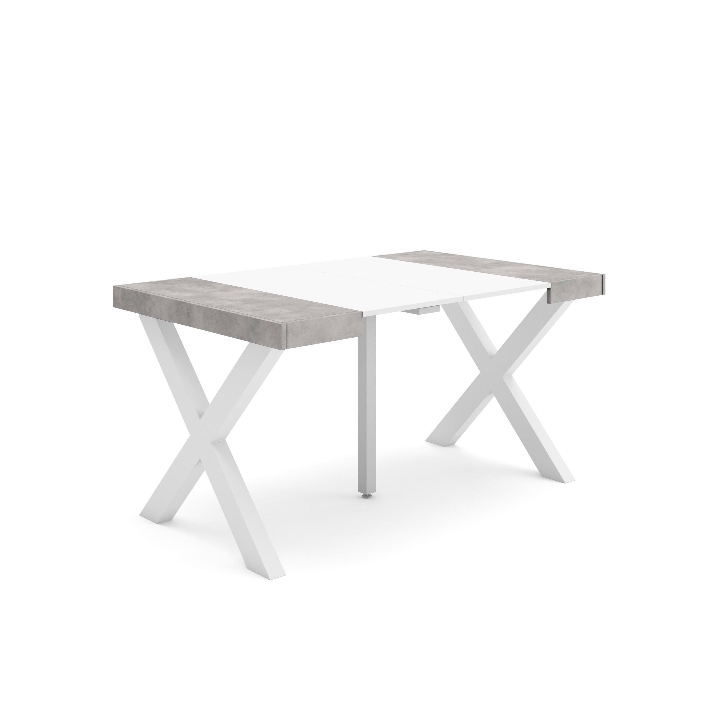 Skraut Home, Mesa Consola Extensible, Mesa Auxiliar, Tapa, 58/140x90x73cm, Práctica y Versátil, Estilo Moderno, Fácil Montaje