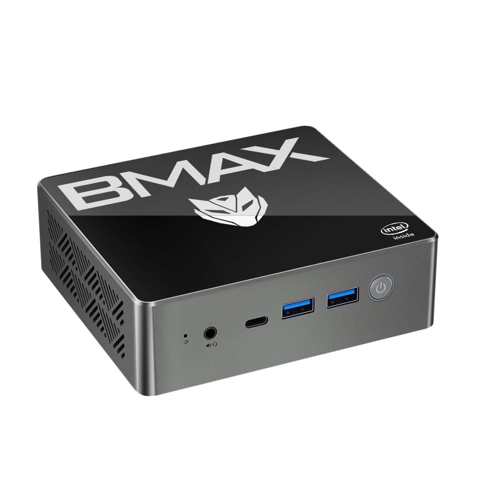 Mini PC BMAX B4 Turbo Intel N150 16GB RAM 512GB SSD, admite ampliación de disco duro 2,5", doble HDMI, WiFi 5, Bluetooth 5.0, Windows 11