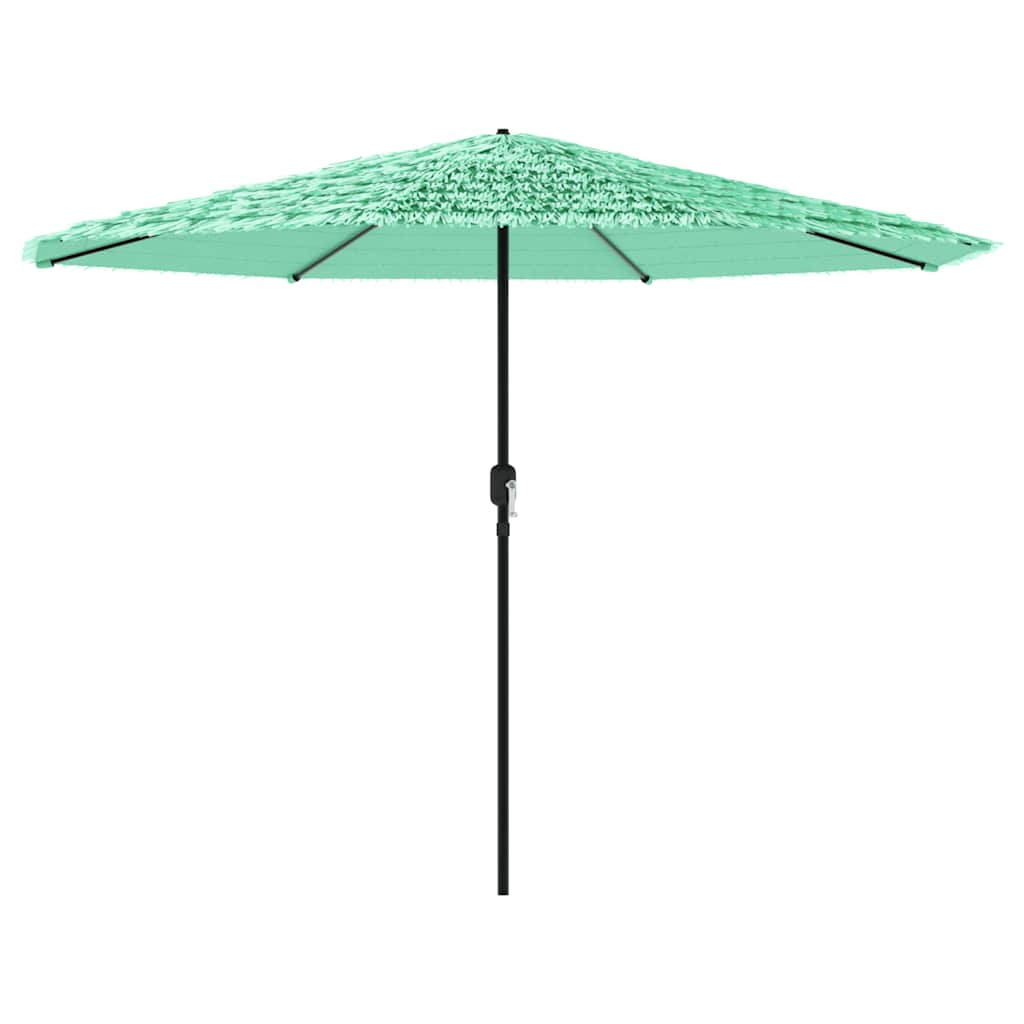 vidaXL Sombrilla de jardín con poste de acero verde 324x324x247 cm
