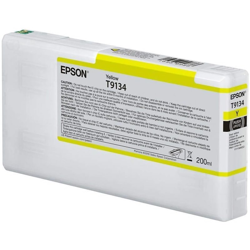 Epson original T9134 Tinta amarilla C13T913400 200ml