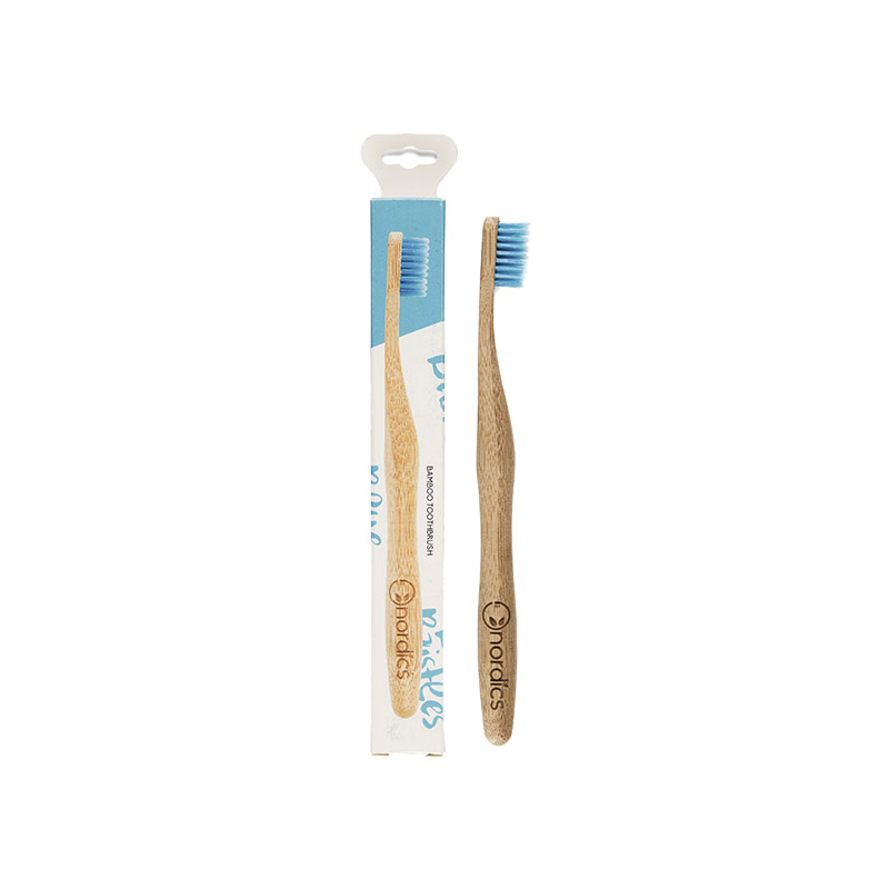 Cepillo Dental Bambú Adultos Azul - Nordics