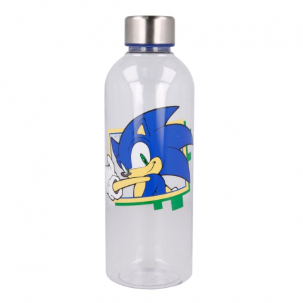 Botella de Agua Sonic Transparente con Estampado Infantil 850 Ml