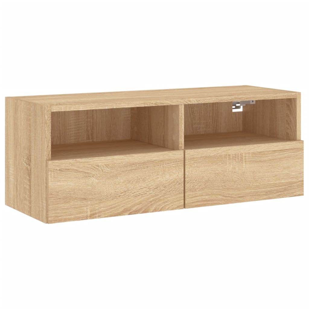 vidaXL Mueble de pared TV madera ingeniería 80x30x30 cm, Mueble de Salon, Mueble TV, Mueble TV salon, Mesa de TV, Mueble tele