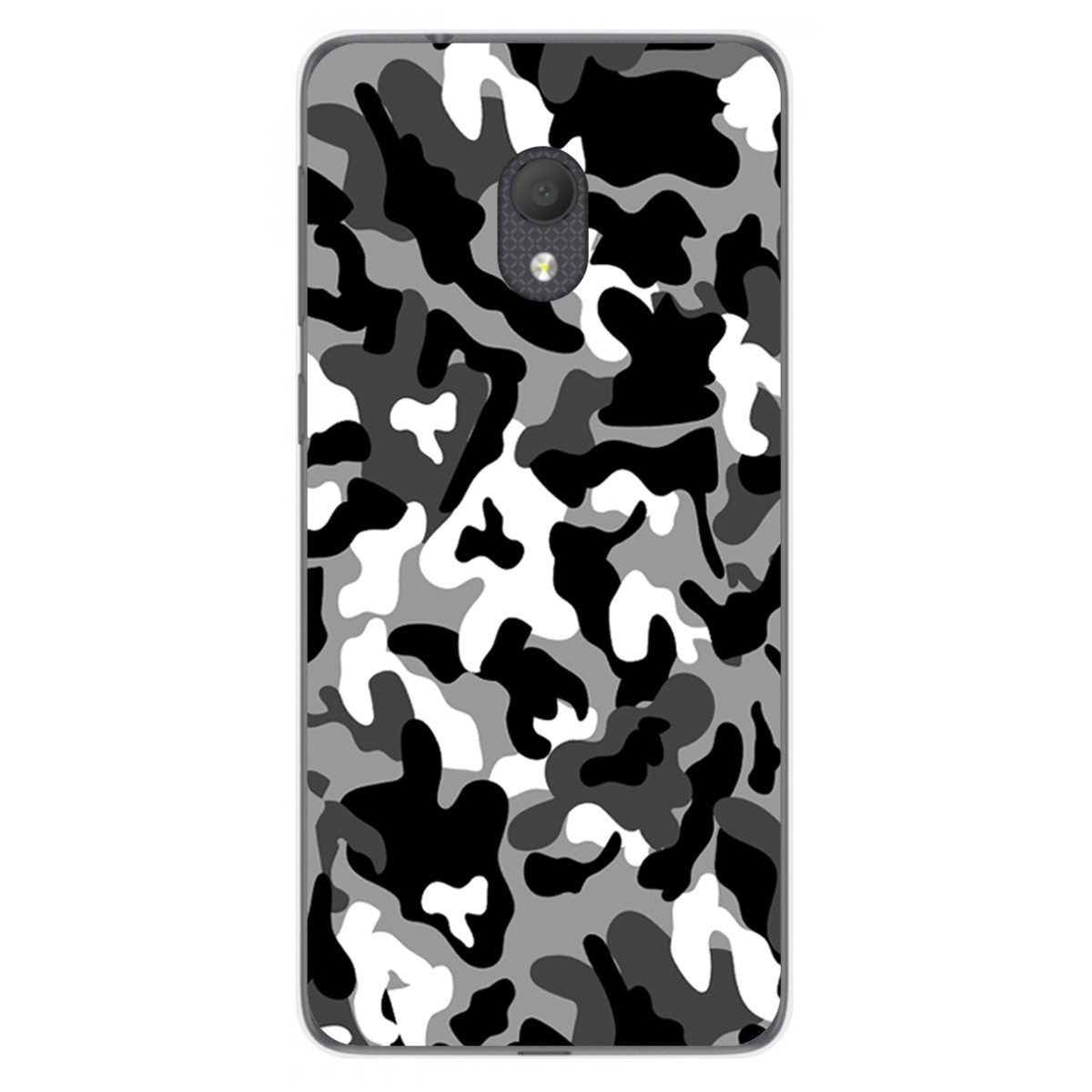 Tumundosmartphone Funda Gel Tpu para Alcatel 1C 2019 diseño Snow Camuflaje Dibujos