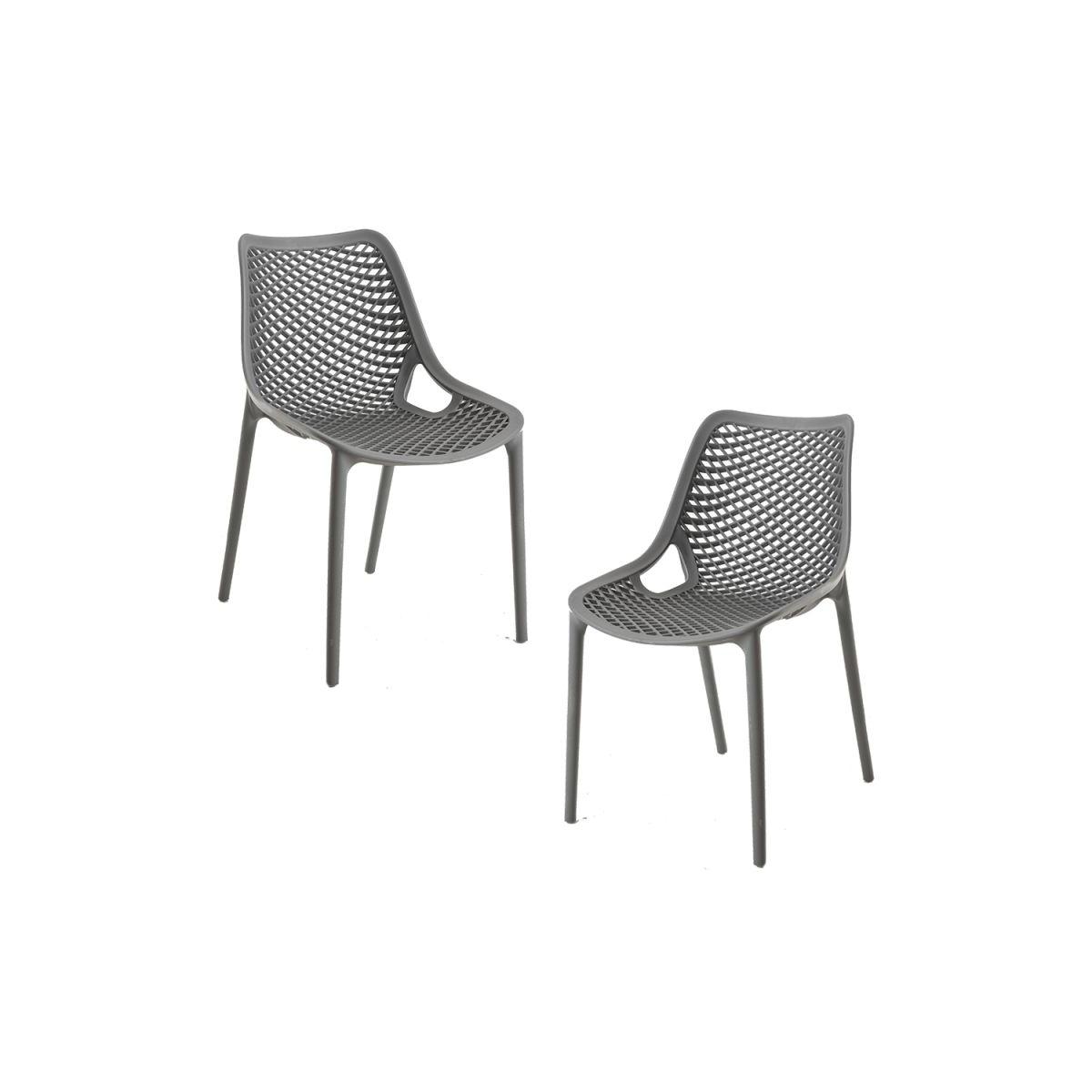 Regalos Miguel - Packs Sillas Comedor - Pack 2 Sillas Kusin - Gris oscuro