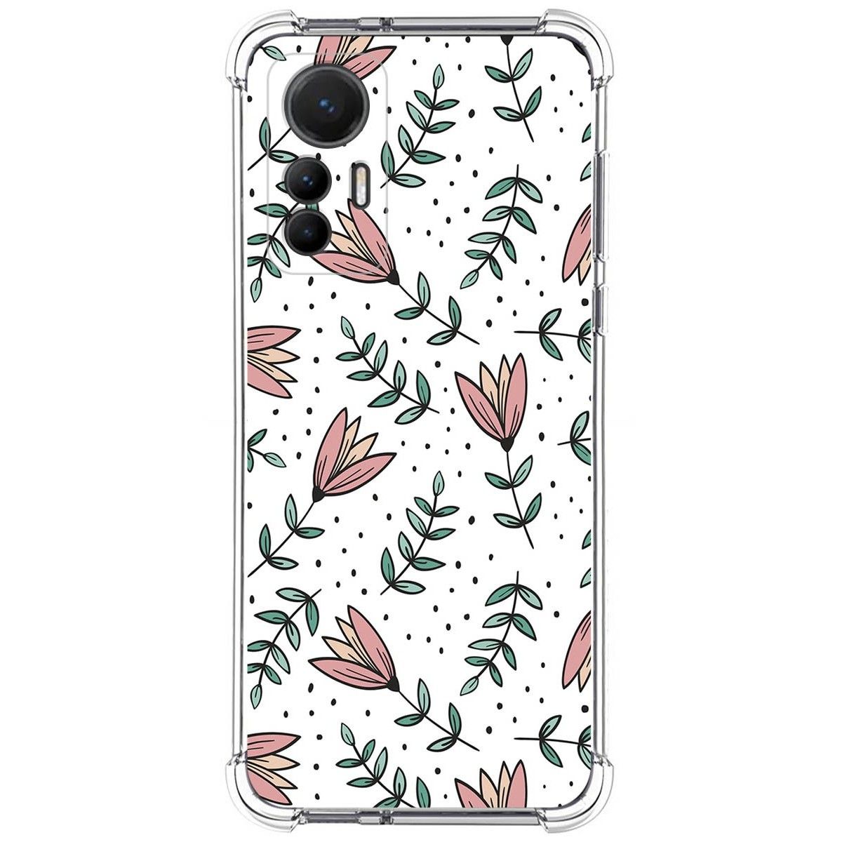 Funda Silicona Antigolpes para Xiaomi 12 Lite 5G diseño Flores 01 Dibujos