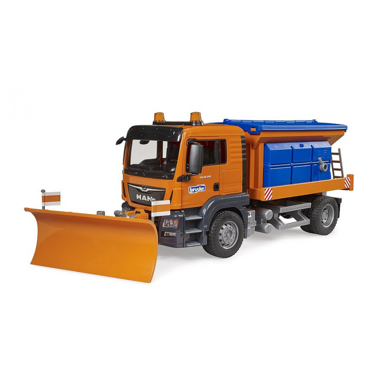 Bruder MAN TGS Servicio Invierno con Pala Niveladora Ajustable - Ideal para Fuertes Nevadas