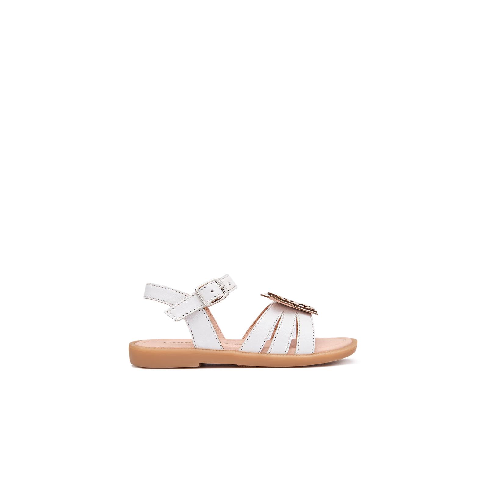 Conguitos - Sandalias Abiertas de Niña con Diseño de Mariposa en Blanco para Niña