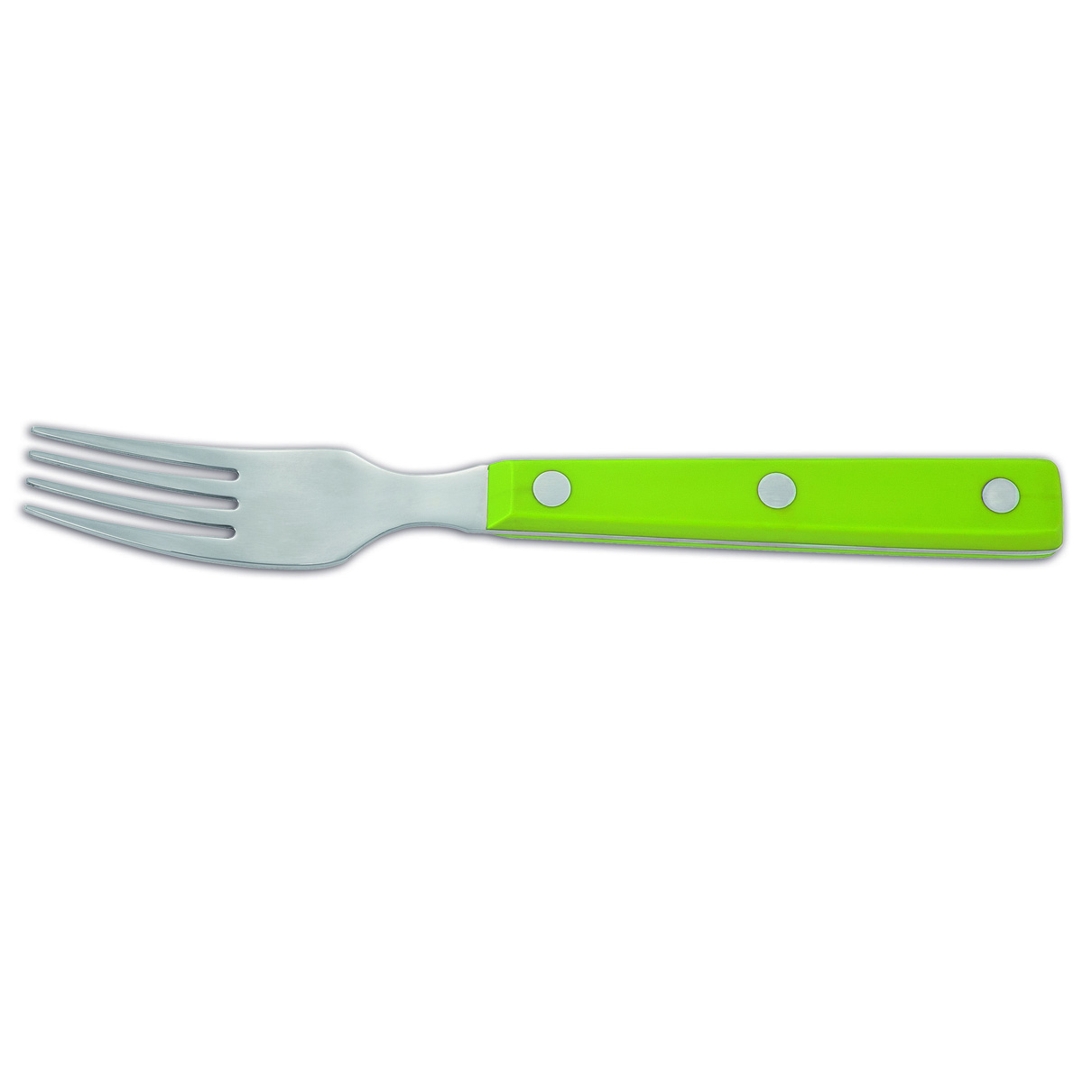 Tenedor chuletero Arcos de Mesa 374721 monoblock de una pieza de acero inoxidable y hoja de 9 cm en caja