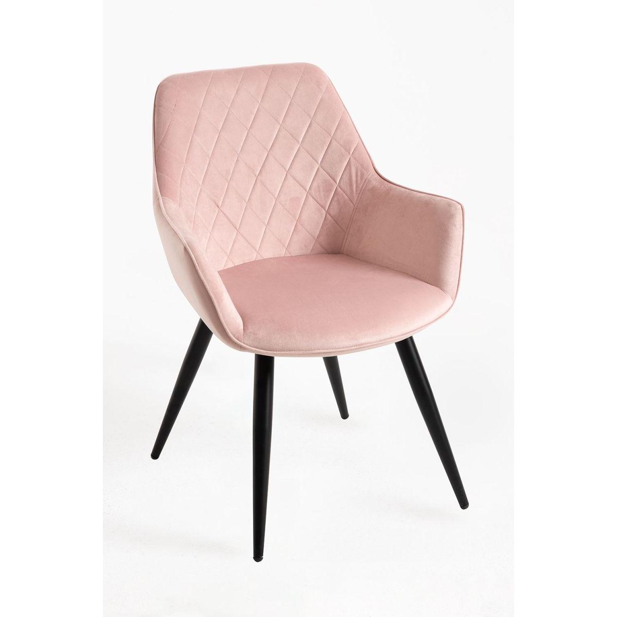 Regalos Miguel - Sillas Comedor - Silla Kres Terciopelo - Rosa