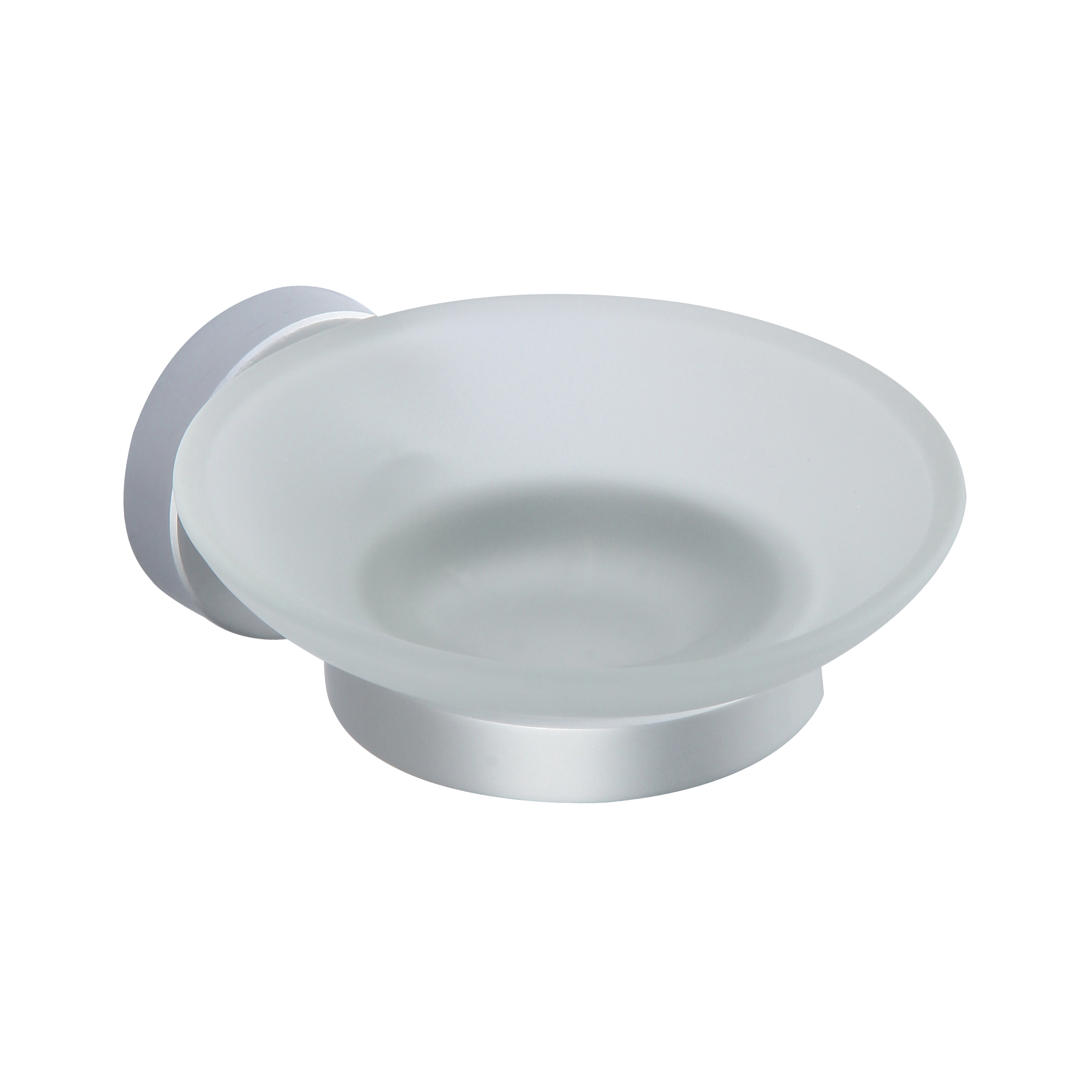 Jabonera MSV "Lugano" en aluminio 13,5 x 11 x 5,2 cm