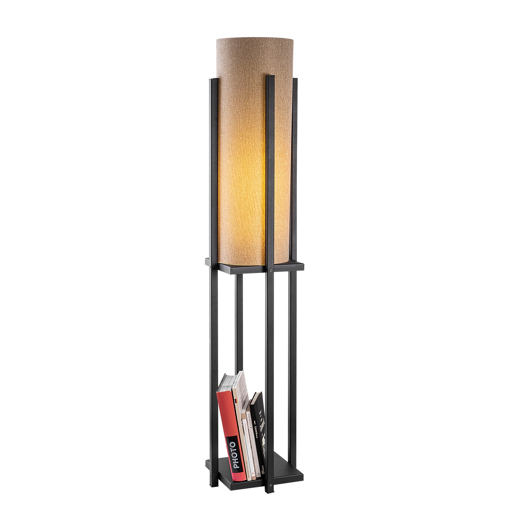 Lámpara de pie WELLHOME con Estructura de metal color Negro