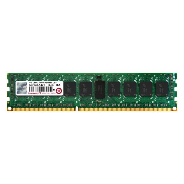 Transcend 4GB DDR3 1600 PC3-12800 240-pin DIMM ECC Registered CL11 módulo de memoria 2 x 8 GB 1600 MHz