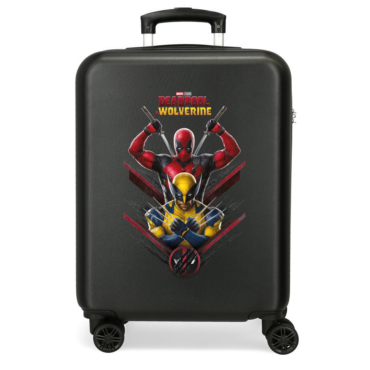 Maleta de cabina Deadpool & Wolverine negro 38x55x20 cm