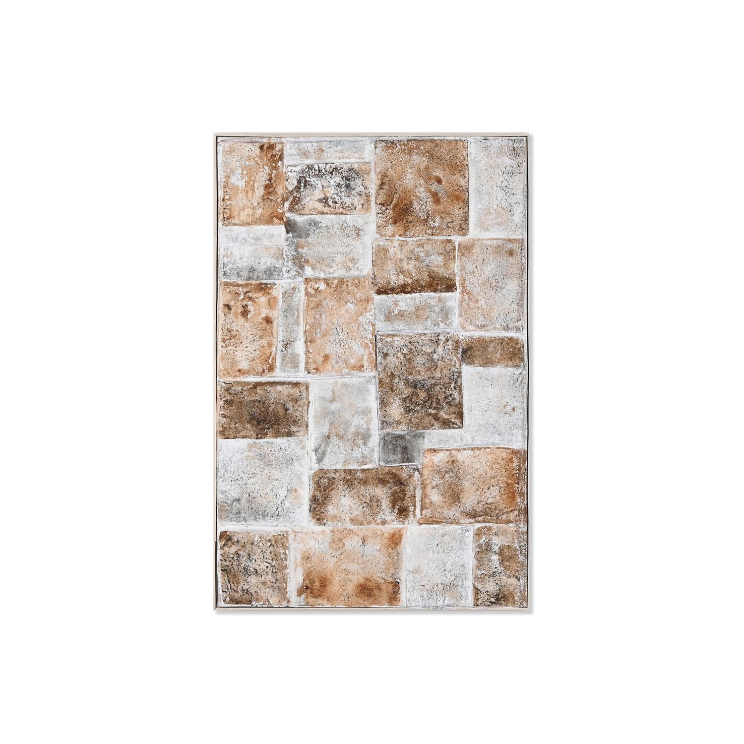 Cuadro Lienzo Ps 102X5,5X152 Abstracto 3D Dorado El mejor complemento para tu hogar  -Fijalo-