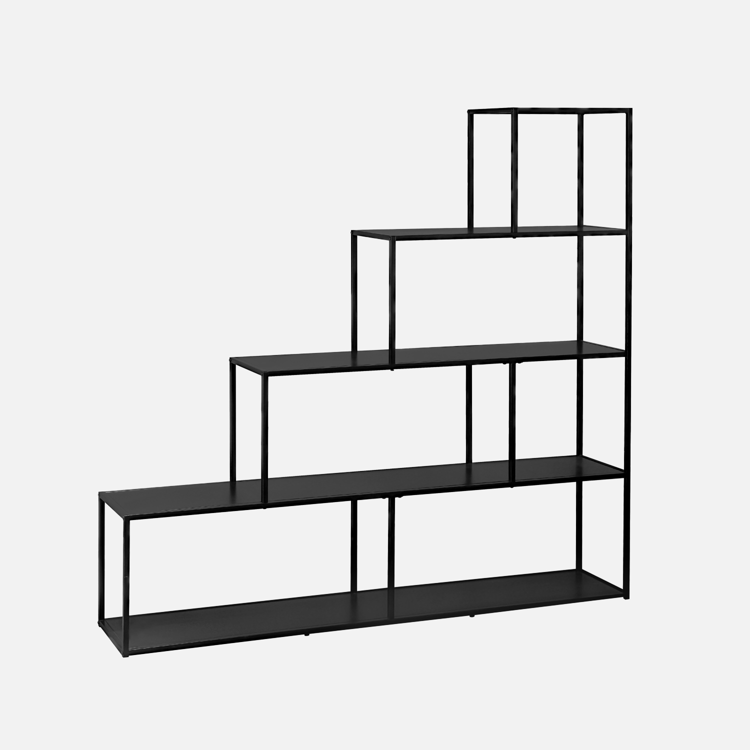 sweeek - Estantería escalera de metal con 4 niveles , Industrielle , 160x30x157