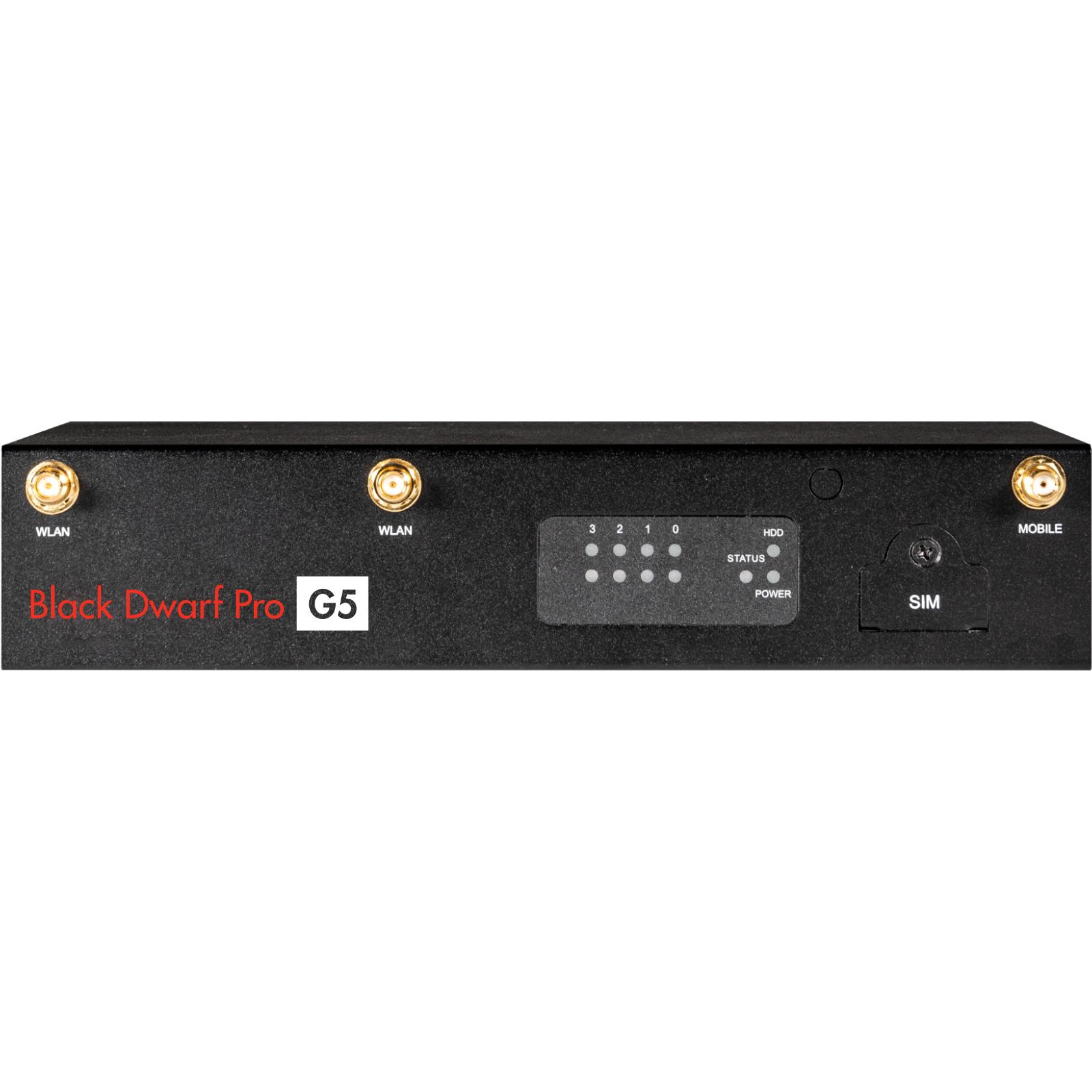 Wortmann AG Securepoint Black Dwarf Pro G5 Cortafuegos (hardware) Escritorio 2830 Mbit/s - Seguridad de Red
