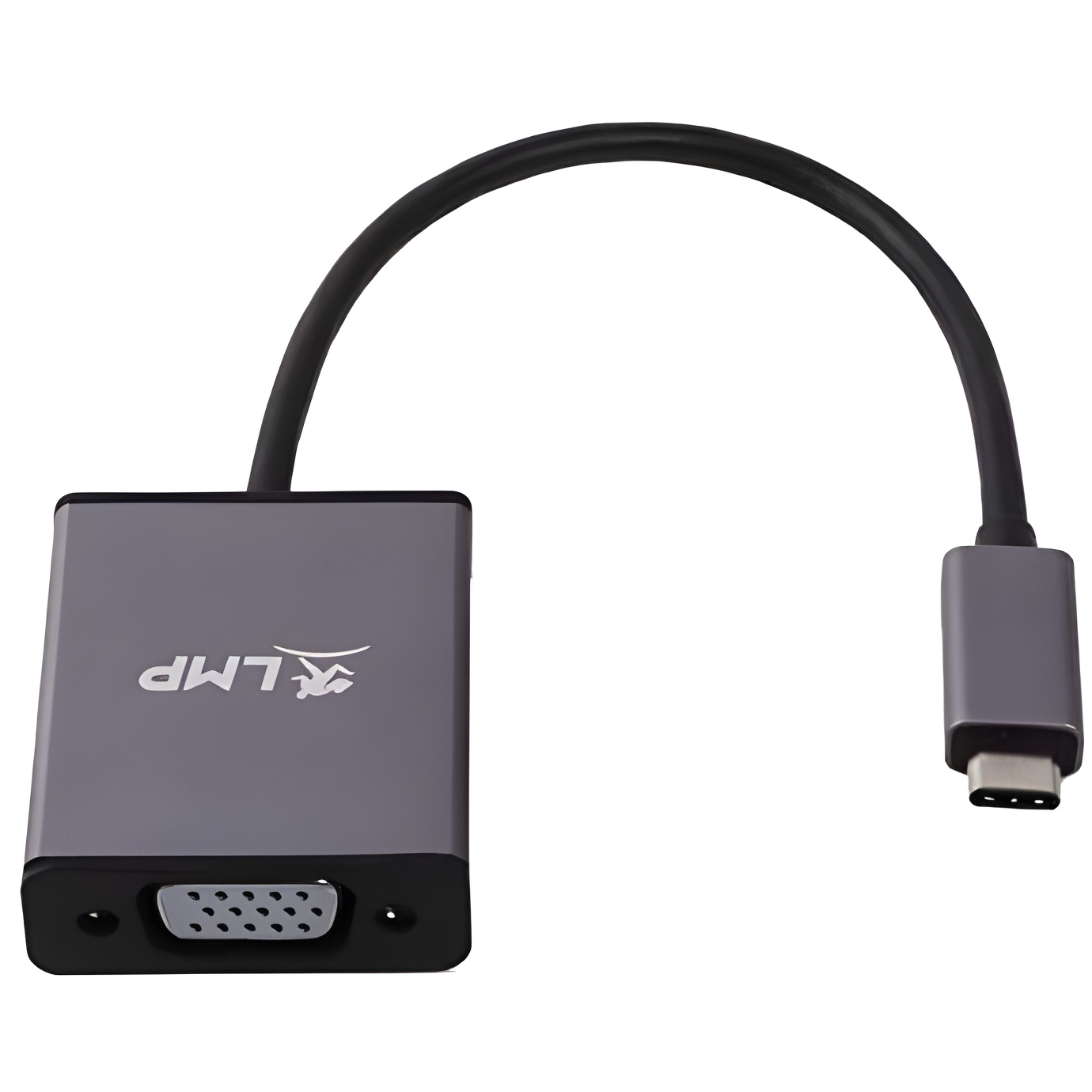 LMP USB-C to VGA USB-C 3.1 VGA Gris Adaptador de Cable - Adaptador para Cable (USB-C 3.1, VGA, 0,15 m, Gris)