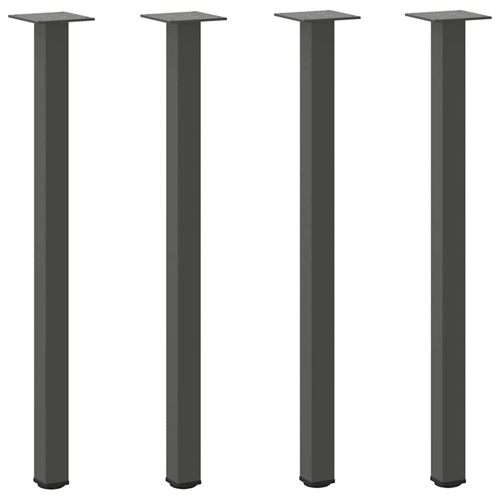 vidaXL Patas para consola (4 unidades) 72-74 cm, acero