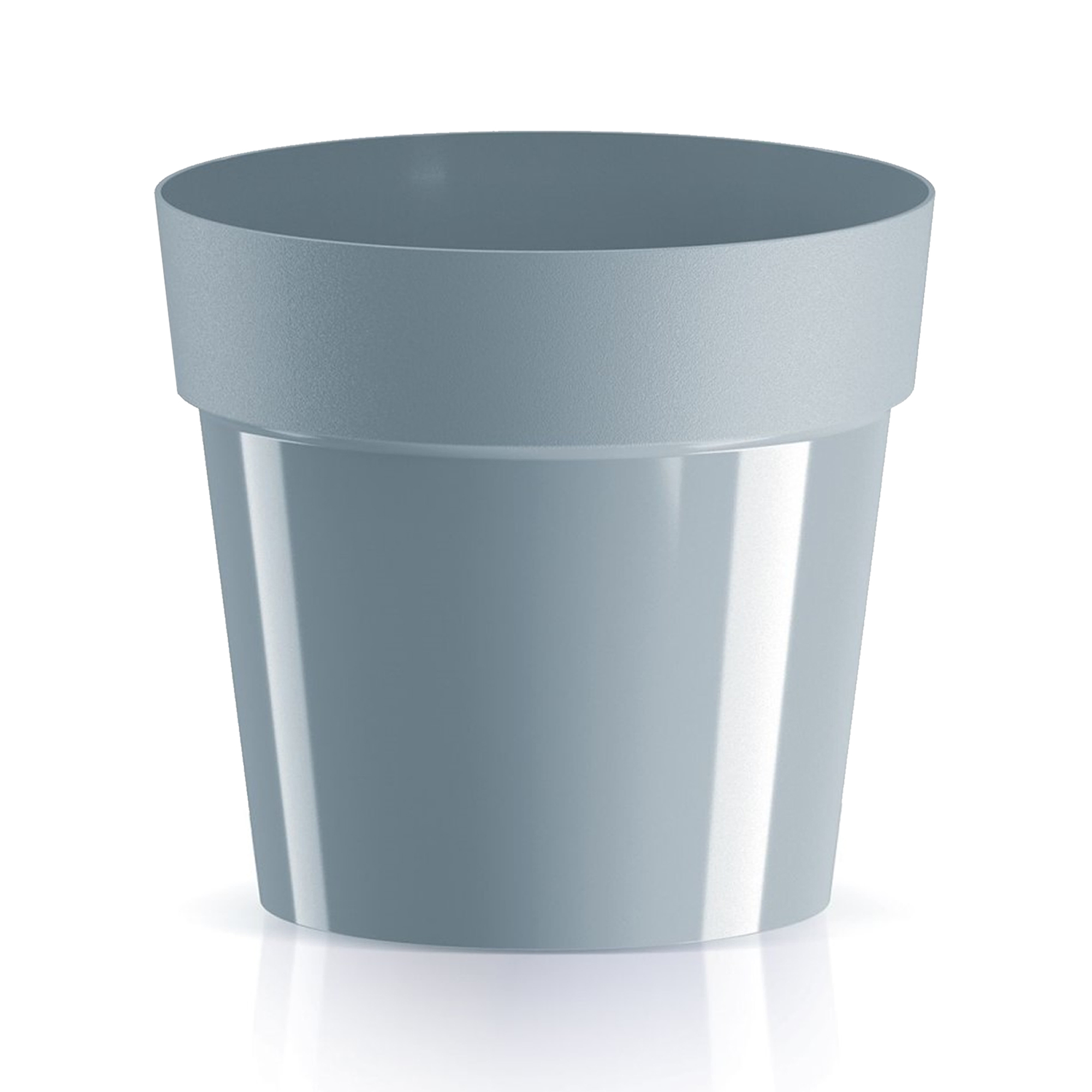 Maceta Prosperplast CUBE BASIC 124x124x114 Gris Claro - Diseño Moderno
