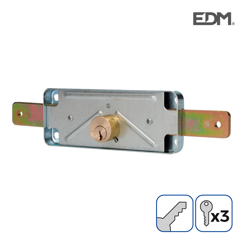 Edm Cerradura Persiana 154mm 3 Llaves Alta Seguridad Antenas de TV