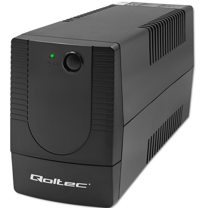 Qoltec 53773 sistema de alimentación ininterrumpida line interactive monolito 850va 480w