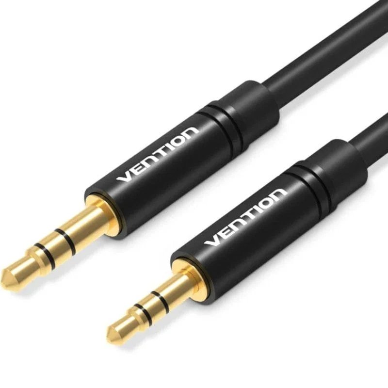 Cable de audio (conector mini jack de 3,5 mm a 2,5 mm AUX – 0,5 m de longitud de cable (negro)