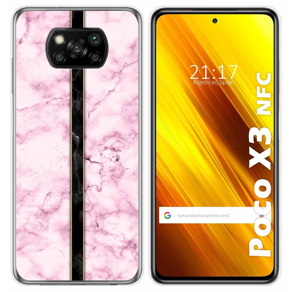 Tumundosmartphone Funda Gel Tpu para Xiaomi POCO X3 NFC / X3 PRO diseño Mármol 04 Dibujos
