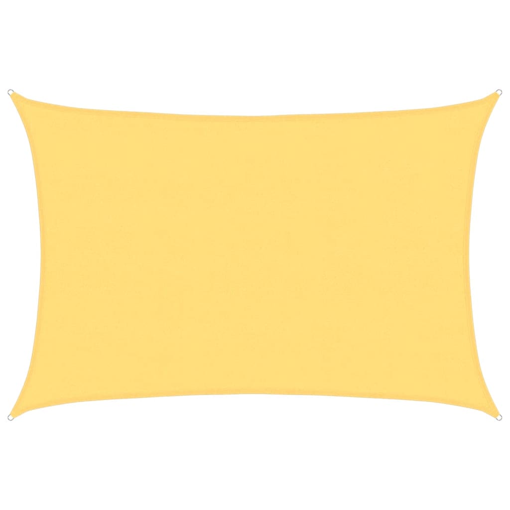 vidaXL Toldo de vela beige HDPE 160 g/m² 5x7 m