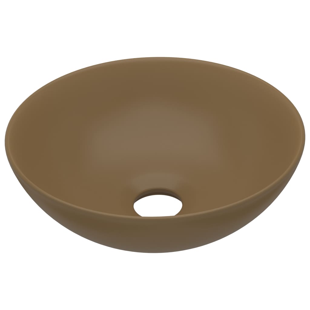 vidaXL Lavabo de Cuarto de Baño Redondo de Cerámica Lujo Tocador Multicolor 28x10 cm