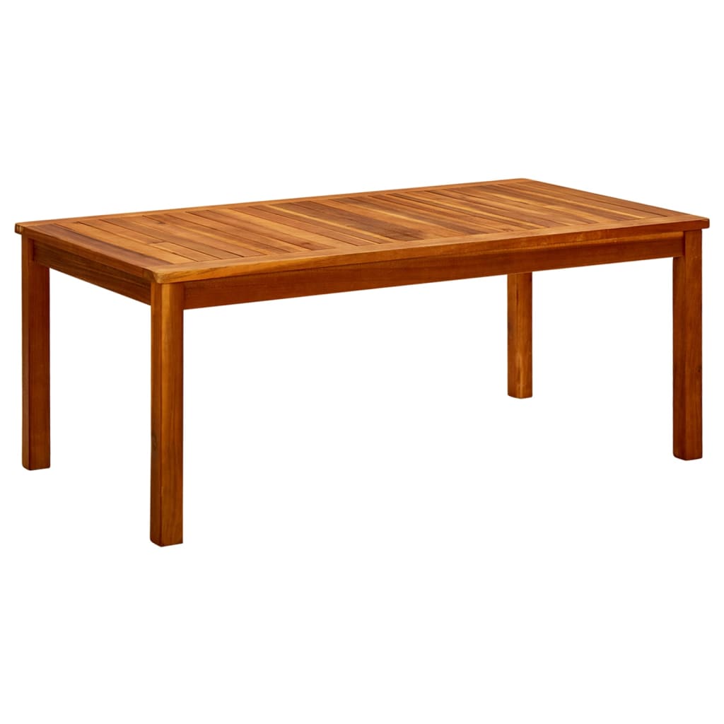 vidaXL Mesa de centro de jardín madera maciza de acacia en dimensiones 45x45x36 cm/85x85x45 cm/110x60x45 cm y más | estructura resistente ideal para salón dormitorio o estudio