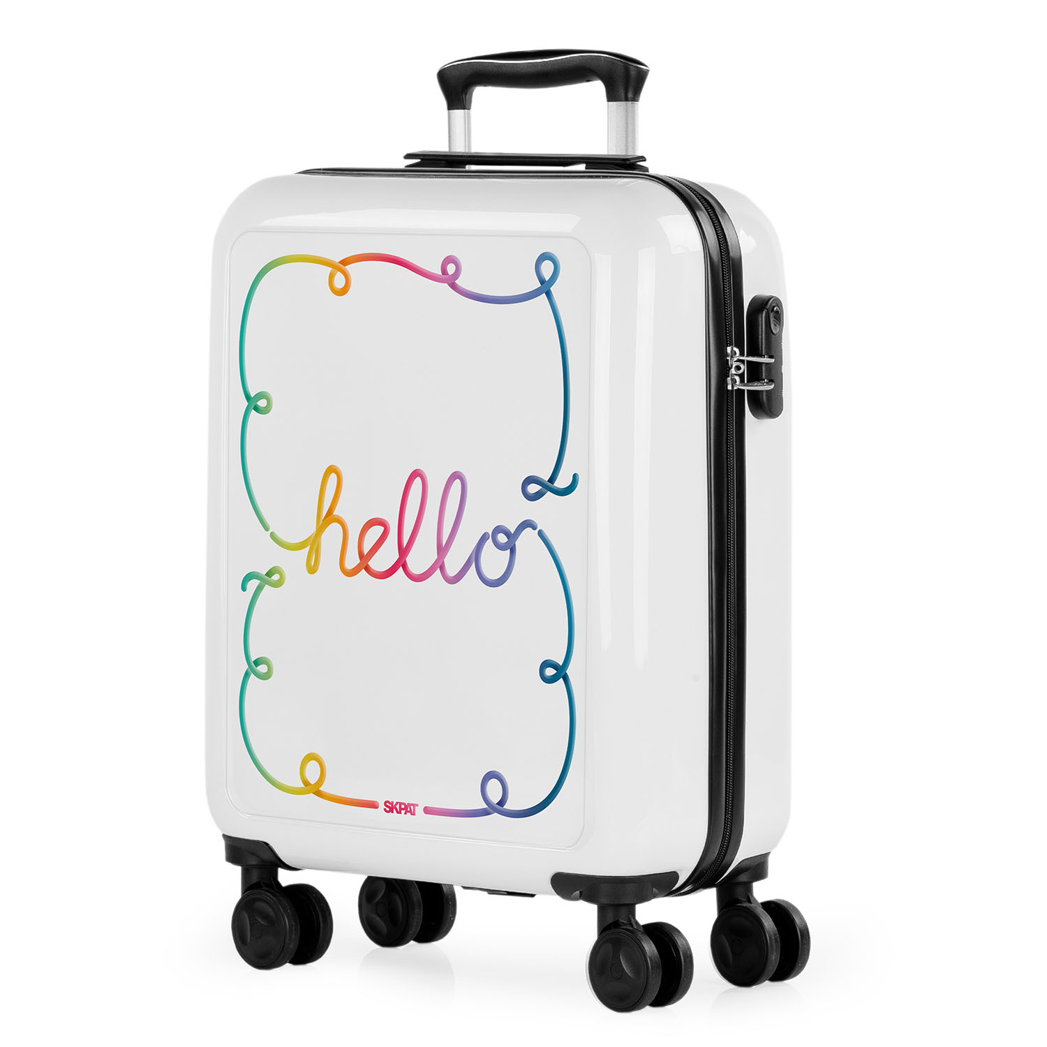 Skpat - Maletas De Viaje Cabina 55X40x20 - Maletas Viaje Cabina 4 Ruedas. Maleta De Cabina Ligera. Maletas De Viaje Infantiles. Maletas Cabina Con Candado Combinacion 132650